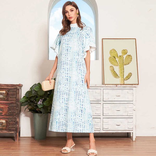 casual dresses product summer ladies fashion gradient smue blue digital printing literary loose retro long women's 2uts, Black;gray
casual dresses product summer ladies fashion gradient smue blue digital printing literary loose retro long women's 2uts, Black;gray