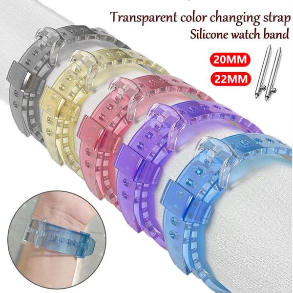 watch bands silicone transparent band 20mm 22mm for samsung galaxy 3 46mm huawei gt2 see light change color bracelet sport strap, Black;brown
watch bands silicone transparent band 20mm 22mm for samsung galaxy 3 46mm huawei gt2 see light change color bracelet sport strap, Black;brown