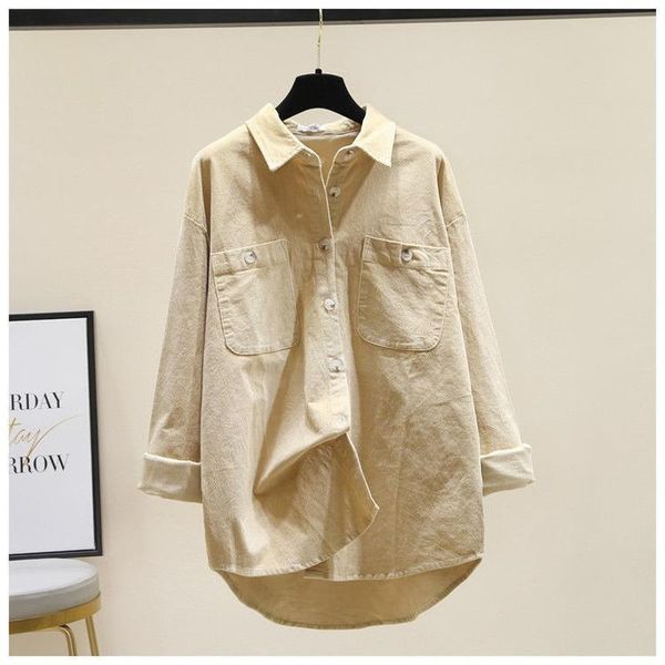 women's blouses & shirts pure cotton shirt women 2021 spring loose long sleeve stacking womens, White
women's blouses & shirts pure cotton shirt women 2021 spring loose long sleeve stacking womens, White