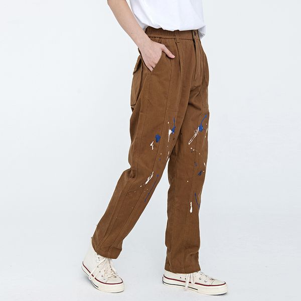 men's pants purse painted straight carrying men's streetwear elastic waistband pants oversize baggy casual retro-hip hop overalls, Black
men's pants purse painted straight carrying men's streetwear elastic waistband pants oversize baggy casual retro-hip hop overalls, Black