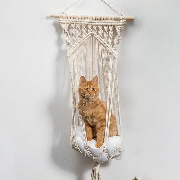 decorative objects & figurines hand-woven creative cotton rope hanging basket gardening green plant flowerpot cat nest net bag home dec
decorative objects & figurines hand-woven creative cotton rope hanging basket gardening green plant flowerpot cat nest net bag home dec