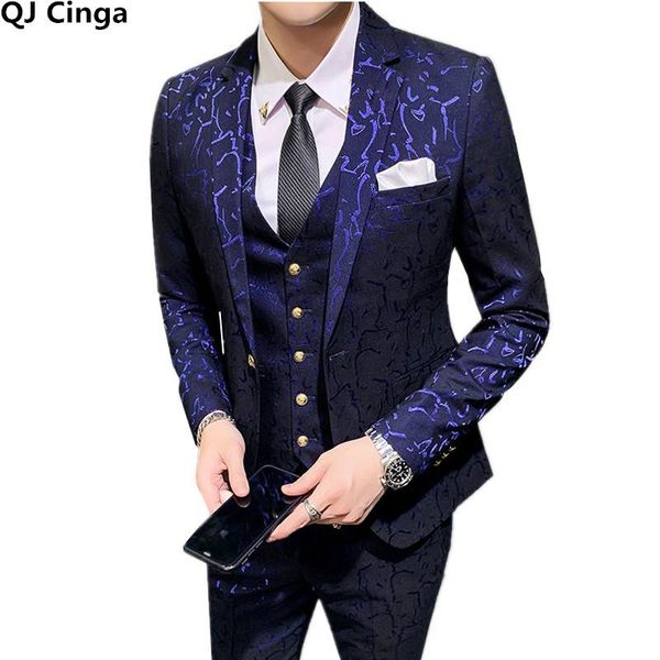 blue stripes 3 piece set men (jacket +vest+pants) fashion slim suit blazer coat with trousers and vest red green 3xl men's suits & blaz, White;black
blue stripes 3 piece set men (jacket +vest+pants) fashion slim suit blazer coat with trousers and vest red green 3xl men's suits & blaz, White;black