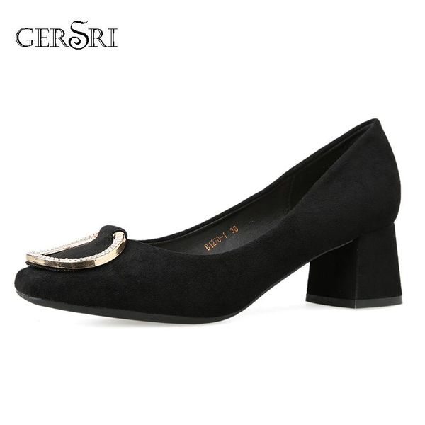 dress shoes gersri flock low heels pumps women professional ladies shallow mouth work elegant office metal ring, Black
dress shoes gersri flock low heels pumps women professional ladies shallow mouth work elegant office metal ring, Black