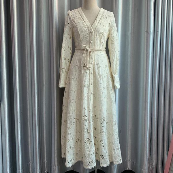 casual dresses women vintage cotton maxi dress embroidery hollow out long sleeve high waist tunic sashes, Black;gray
casual dresses women vintage cotton maxi dress embroidery hollow out long sleeve high waist tunic sashes, Black;gray