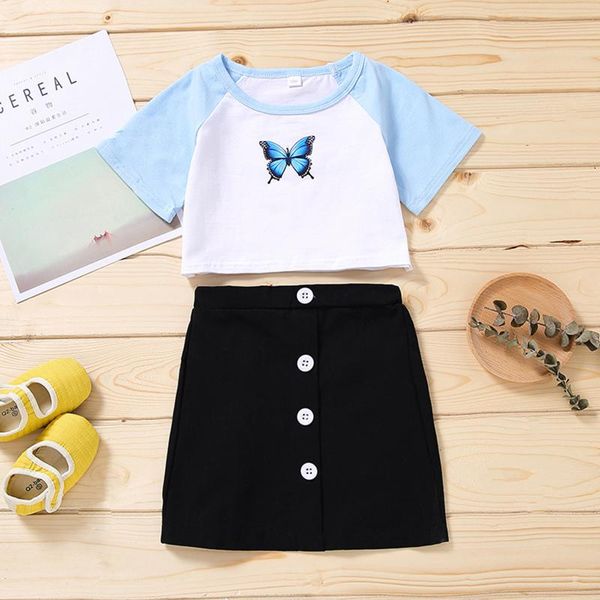 toddler kids baby girls patchwork butterfly tee t-shirt skirts set outfits clothing sets girl clothes for children, White
toddler kids baby girls patchwork butterfly tee t-shirt skirts set outfits clothing sets girl clothes for children, White