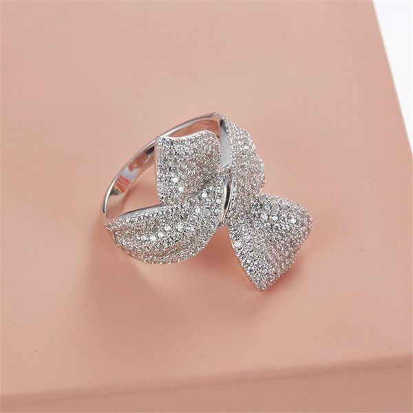 cluster rings brand wedding jewelry 925 silver zircon bowknot ring, monaco butterfly tie bow knot party finger ring for women, Golden;silver
cluster rings brand wedding jewelry 925 silver zircon bowknot ring, monaco butterfly tie bow knot party finger ring for women, Golden;silver