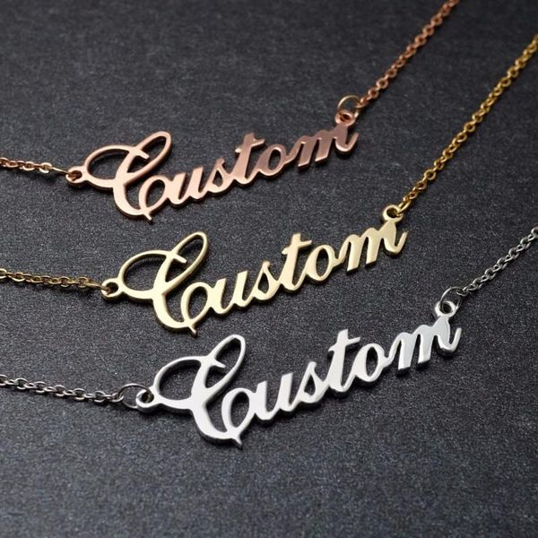 chains custom stainless steel name necklace electroplated gold english letter bracelet ring quality, Silver
chains custom stainless steel name necklace electroplated gold english letter bracelet ring quality, Silver