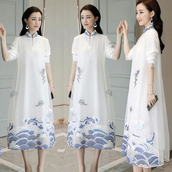 shanghai story modern qipao faux silk traditional dress chinese oriental women's clothing retro cheongsam long ethnic, Red
shanghai story modern qipao faux silk traditional dress chinese oriental women's clothing retro cheongsam long ethnic, Red