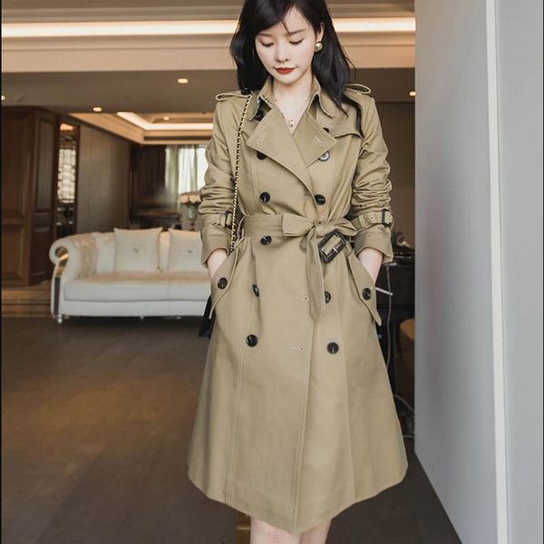 women's trench coats 2021 autumn winter korean style double breasted loose women long outerwear female vintage windbreaker abrigos muje, Tan;black
women's trench coats 2021 autumn winter korean style double breasted loose women long outerwear female vintage windbreaker abrigos muje, Tan;black