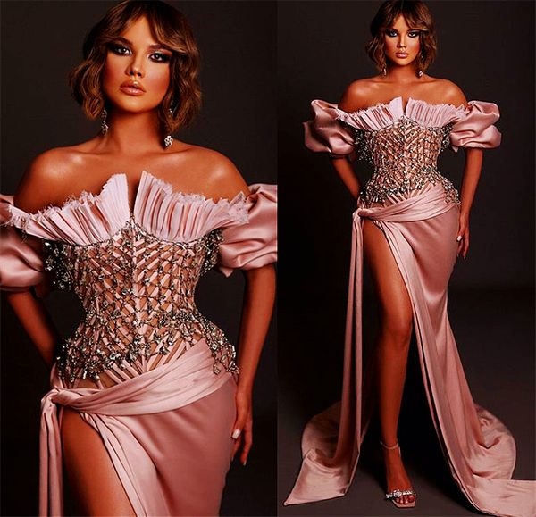2022 plus size arabic aso ebi luxurious stylish mermaid prom dresses high split satin evening formal party second reception gowns dress zj22, Black
2022 plus size arabic aso ebi luxurious stylish mermaid prom dresses high split satin evening formal party second reception gowns dress zj22, Black