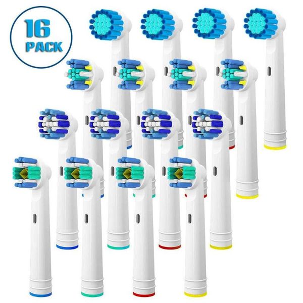 smart electric toothbrush pack of 16 heads for oral b-includes 4 precision clean,4 floss senstive white clean
smart electric toothbrush pack of 16 heads for oral b-includes 4 precision clean,4 floss senstive white clean