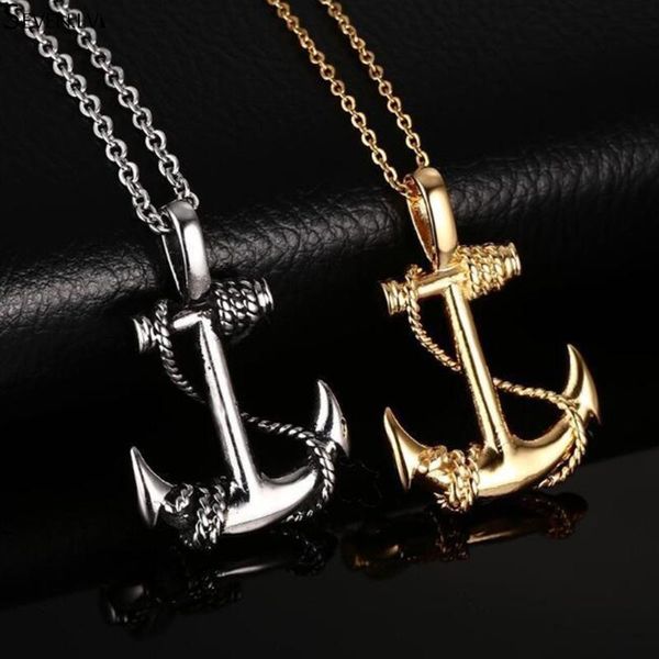 pendant necklaces retro style boat anchor charm chain necklace plated gold sailor exquisite jewelry commemorative gift for men, Silver
pendant necklaces retro style boat anchor charm chain necklace plated gold sailor exquisite jewelry commemorative gift for men, Silver