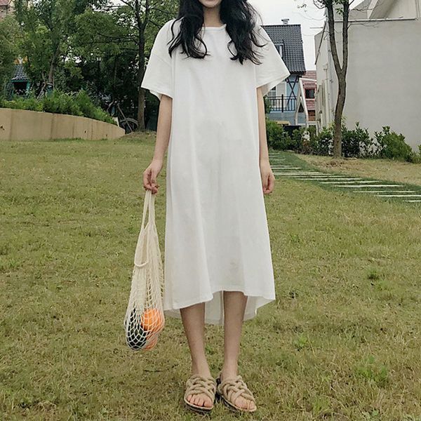 dress korean female summer short the colour neck solid back ocked out loose women of great porte dressed lq79 wiq5, Black;gray
dress korean female summer short the colour neck solid back ocked out loose women of great porte dressed lq79 wiq5, Black;gray