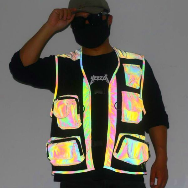 vests men mesh sleeveless jacket multi-pocket casual colorful rainbow fishing vest, Black;white
vests men mesh sleeveless jacket multi-pocket casual colorful rainbow fishing vest, Black;white