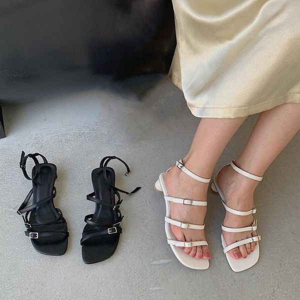 sandals 2021 fashion narrow band women high heels ankle buckle summer shoes square toe simple solid color comfort rome, Black
sandals 2021 fashion narrow band women high heels ankle buckle summer shoes square toe simple solid color comfort rome, Black