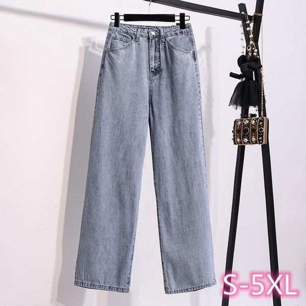 women's jeans s-3xl,4xl,5xl light blue plus size straight mom woman vintage loose long trousers female street denim pants (e0963
women's jeans s-3xl,4xl,5xl light blue plus size straight mom woman vintage loose long trousers female street denim pants (e0963