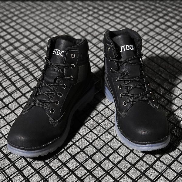 boots men's military tactical work shoes sneakers ankle artificial leather non-slip hiking, Black
boots men's military tactical work shoes sneakers ankle artificial leather non-slip hiking, Black