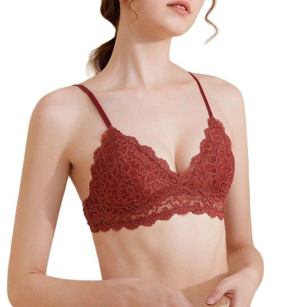 bras sports bra for women gym plus size big push up lace bralette deep v 3/4cup brassiere adjust strap lingerie, Red;black
bras sports bra for women gym plus size big push up lace bralette deep v 3/4cup brassiere adjust strap lingerie, Red;black
