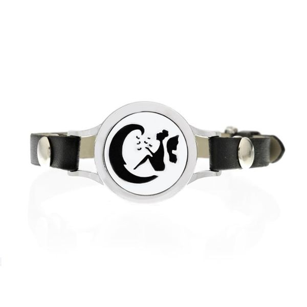 bangle alloy fairy moon hollow watch diffuser jewelry women men gift imitation leather bracelet, Black
bangle alloy fairy moon hollow watch diffuser jewelry women men gift imitation leather bracelet, Black