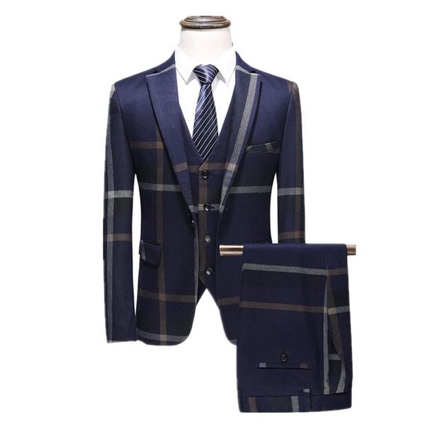 men's suits & blazers ( jacket + vest pants ) boutique fashion mens plaid casual business suit high-end social formal sets groom weddin, White;black
men's suits & blazers ( jacket + vest pants ) boutique fashion mens plaid casual business suit high-end social formal sets groom weddin, White;black