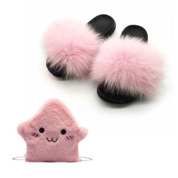 slippers design fur women's cute small starfish shoulder bags home furry slides girls hand purse set flat flip flops, Black
slippers design fur women's cute small starfish shoulder bags home furry slides girls hand purse set flat flip flops, Black