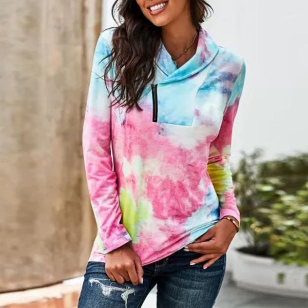 women tie dye blouse winter color printed oversized shirts star print pullvoer long sleeve shirt dames women's blouses &, White
women tie dye blouse winter color printed oversized shirts star print pullvoer long sleeve shirt dames women's blouses &, White