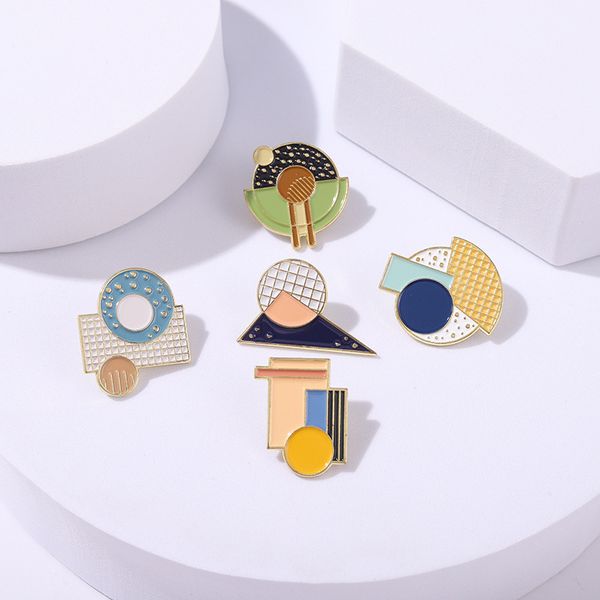 geometric enamel pins triangle rhombus square round metal brooches lapel pins up men women jewelry gifts wholesale, Blue
geometric enamel pins triangle rhombus square round metal brooches lapel pins up men women jewelry gifts wholesale, Blue