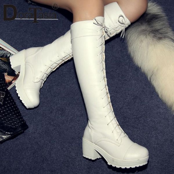 boots doratasia big szie 34-43 female square high heels solid platform knee women casual office shoes woman, Black
boots doratasia big szie 34-43 female square high heels solid platform knee women casual office shoes woman, Black