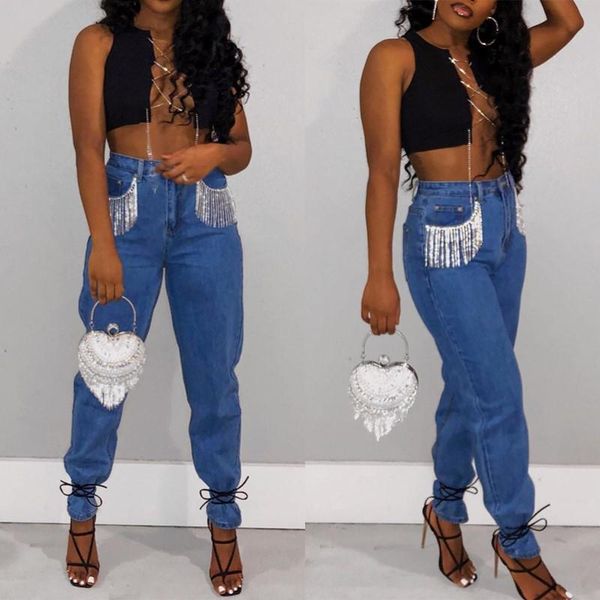 fashion pencil jeans women high waist stretchy baggy tassel denim pants boyfriend street trousers wholesale drop 2021 women's, Blue
fashion pencil jeans women high waist stretchy baggy tassel denim pants boyfriend street trousers wholesale drop 2021 women's, Blue