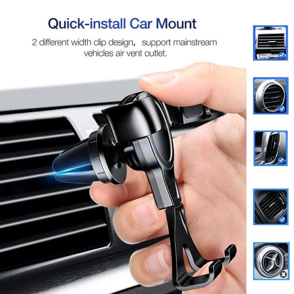cell phone mounts & holders universal gravity auto holder car air vent clip mount mobile cellphone stand support for
cell phone mounts & holders universal gravity auto holder car air vent clip mount mobile cellphone stand support for