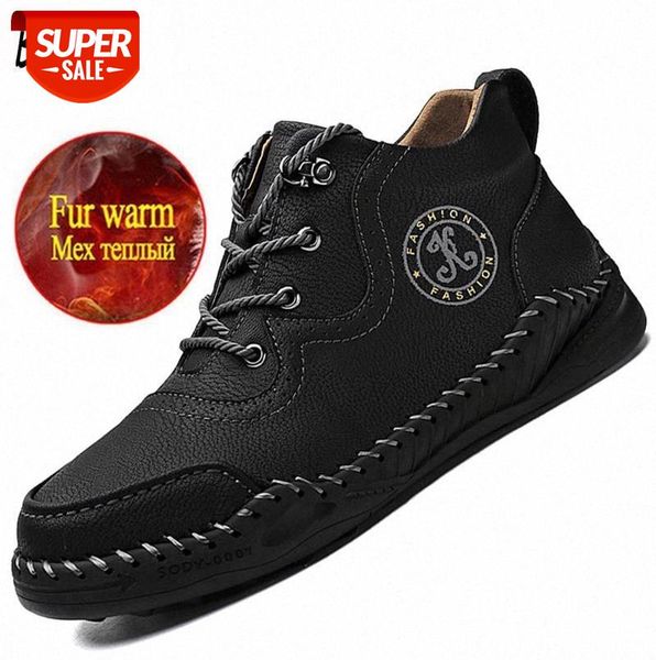 fashion new men's boots warm plush men's snow boots soft leather ankle elegant british style western #vs9t
fashion new men's boots warm plush men's snow boots soft leather ankle elegant british style western #vs9t