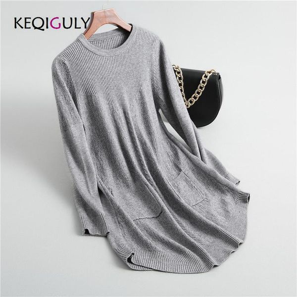 women's sweaters autumn winter women sweater solid color long section o-neck casual loose sleeved female bottoming p2293, White;black
women's sweaters autumn winter women sweater solid color long section o-neck casual loose sleeved female bottoming p2293, White;black