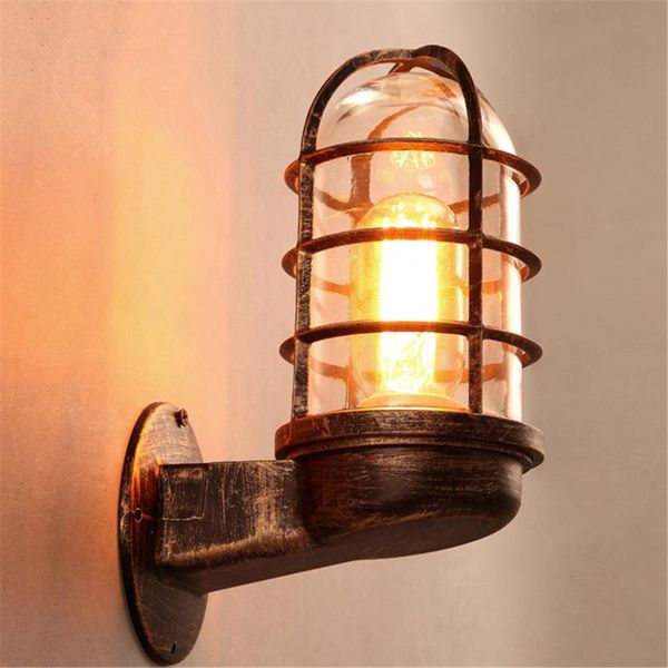 wall lamps retro industrial light iron rustic lamp sconce hallway patio lantern indoor lighting bedroom restaurant decoration 
wall lamps retro industrial light iron rustic lamp sconce hallway patio lantern indoor lighting bedroom restaurant decoration