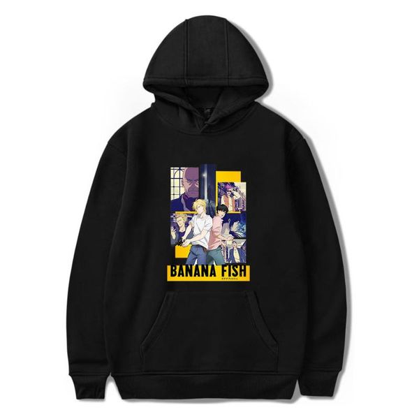 men's hoodies & sweatshirts anime banana fish men/women fashion hip hop harajuku streetwear casual sweatshirt hooded, Black
men's hoodies & sweatshirts anime banana fish men/women fashion hip hop harajuku streetwear casual sweatshirt hooded, Black
