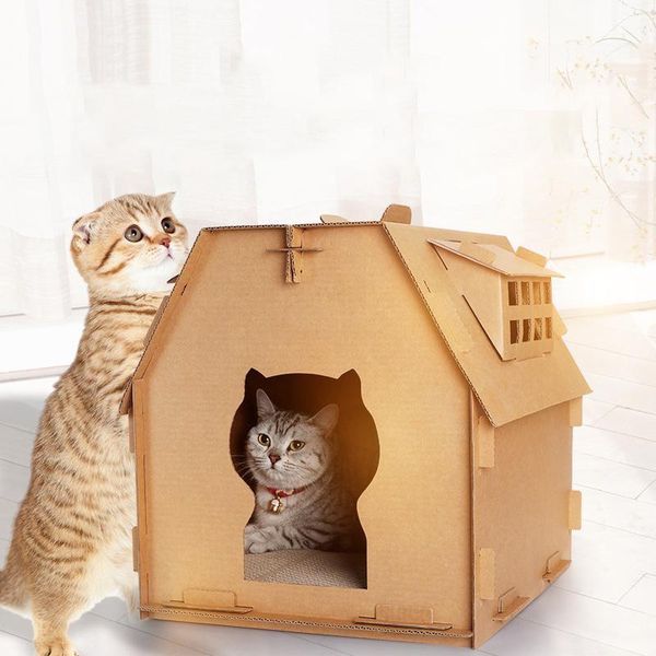 cat furniture & scratchers hoomall diy corrugated paper house have small window scratch board toys self assembly cat's carton box pet t
cat furniture & scratchers hoomall diy corrugated paper house have small window scratch board toys self assembly cat's carton box pet t