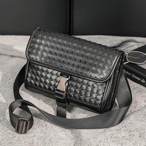 wholesale factory leathers men shoulder bags joker black hand-woven fashion chest bag outdoor sports casual leather backpack street trend pl
wholesale factory leathers men shoulder bags joker black hand-woven fashion chest bag outdoor sports casual leather backpack street trend pl