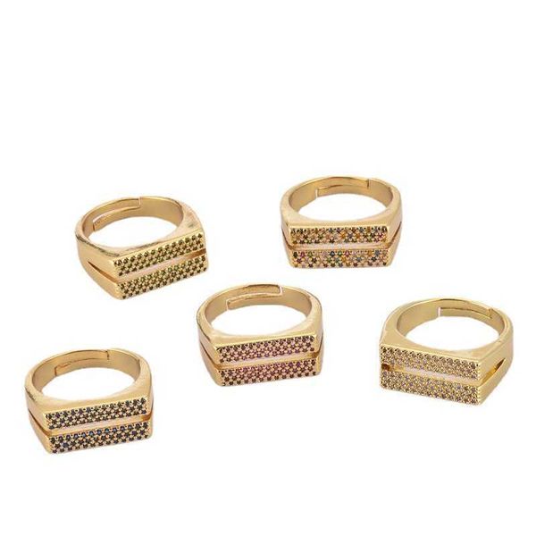jewelry geometric double row color zircon men's and women's open men ring ins wind copper plated 18k gold ring wedding rings, Golden;silver
jewelry geometric double row color zircon men's and women's open men ring ins wind copper plated 18k gold ring wedding rings, Golden;silver