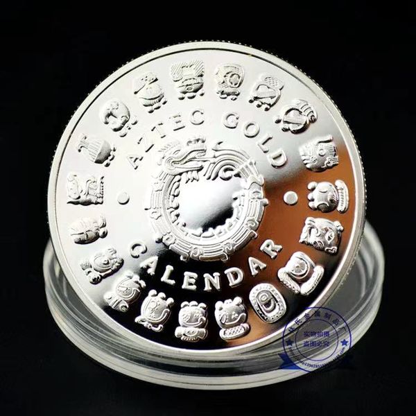50pcs non magnetic mexico mayan aztec calendar art prophecy culture challenge metal silver plated replica coin collectibles
50pcs non magnetic mexico mayan aztec calendar art prophecy culture challenge metal silver plated replica coin collectibles