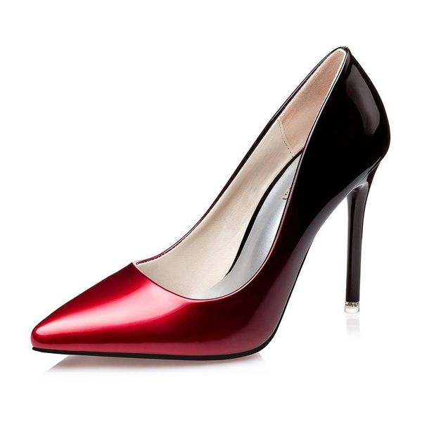 women pumps thin high heels fashion gradient color pointed toe party woman shoes elegant shallow wedding bridal dress, Black
women pumps thin high heels fashion gradient color pointed toe party woman shoes elegant shallow wedding bridal dress, Black