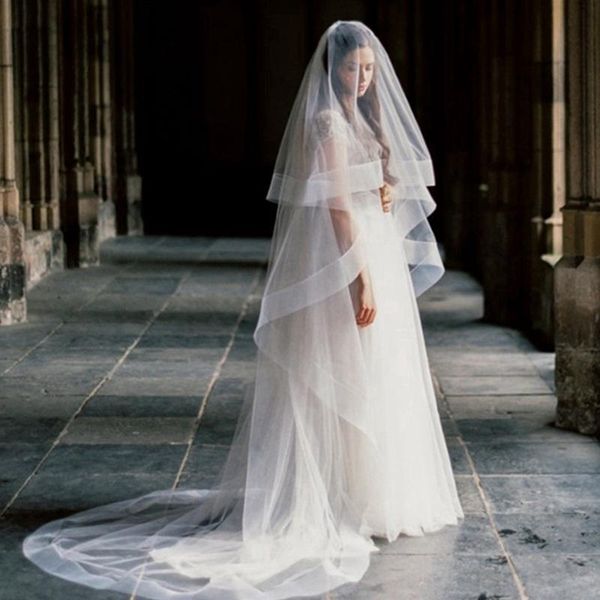 bridal veils arrival ivory wedding ribbon edge two layers accessories boda headwear veil, Black
bridal veils arrival ivory wedding ribbon edge two layers accessories boda headwear veil, Black