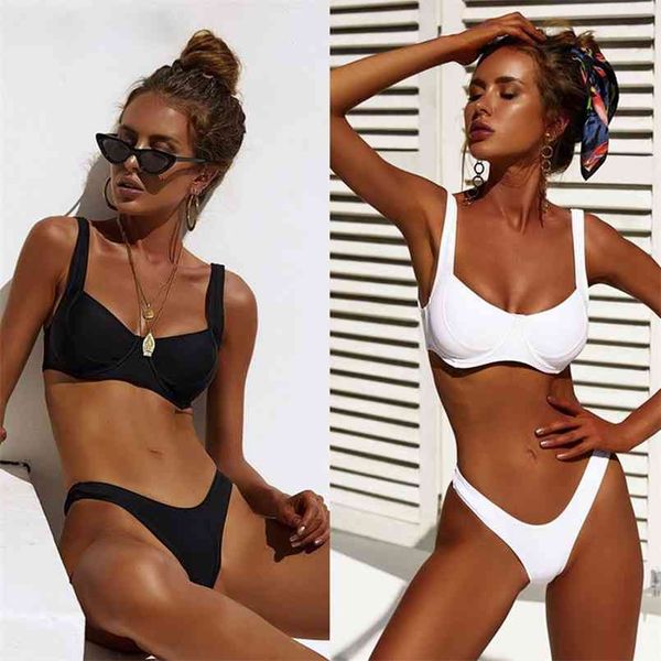 brazilian solid waist bikinis mujer push up swimwear women bandeau two piece bathing suit summer beachwear biquini 210722, White;black
brazilian solid waist bikinis mujer push up swimwear women bandeau two piece bathing suit summer beachwear biquini 210722, White;black