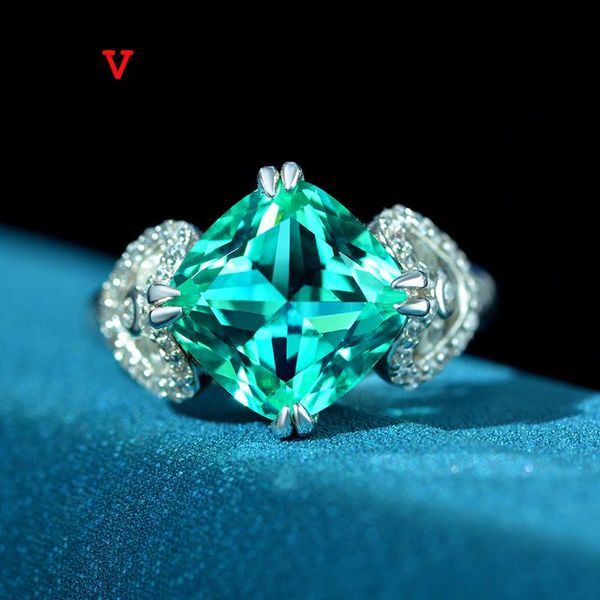 cluster rings oevas 100% 925 sterling 10*10mm green tourmaline high carbon diamond for women sparkling wedding party fine jewelry gift, Golden;silver
cluster rings oevas 100% 925 sterling 10*10mm green tourmaline high carbon diamond for women sparkling wedding party fine jewelry gift, Golden;silver