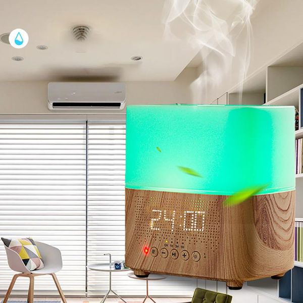 fragrance lamps 6 in 1 clock bluetooth audio machine speaker humidifier colorful gradient music diffuser with led night light
fragrance lamps 6 in 1 clock bluetooth audio machine speaker humidifier colorful gradient music diffuser with led night light