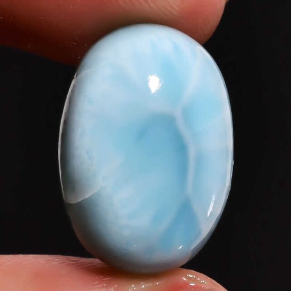 11.25ct natural sky blue larimar oval dominican republic loose gemstone h1015, Black
11.25ct natural sky blue larimar oval dominican republic loose gemstone h1015, Black