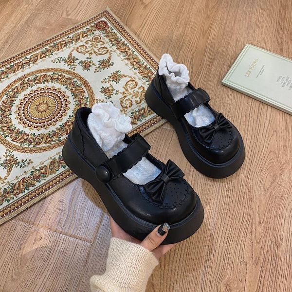 dress shoes vintage lolita women japanese style soft girls wedges high heels waterproof platform college student cosplay costume, Black
dress shoes vintage lolita women japanese style soft girls wedges high heels waterproof platform college student cosplay costume, Black