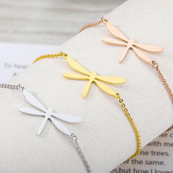 cute dragonfly bracelet femme kids wild animal jewelry stainless steel gold color insect bracelets daily wearing bijoux charm, Golden;silver
cute dragonfly bracelet femme kids wild animal jewelry stainless steel gold color insect bracelets daily wearing bijoux charm, Golden;silver
