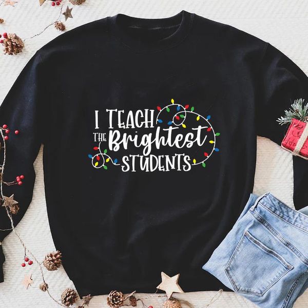 women's hoodies & sweatshirts colored i teach the brightest students sweatshirt sarcastic women winter long sleeve christmas teacher pu, Black
women's hoodies & sweatshirts colored i teach the brightest students sweatshirt sarcastic women winter long sleeve christmas teacher pu, Black