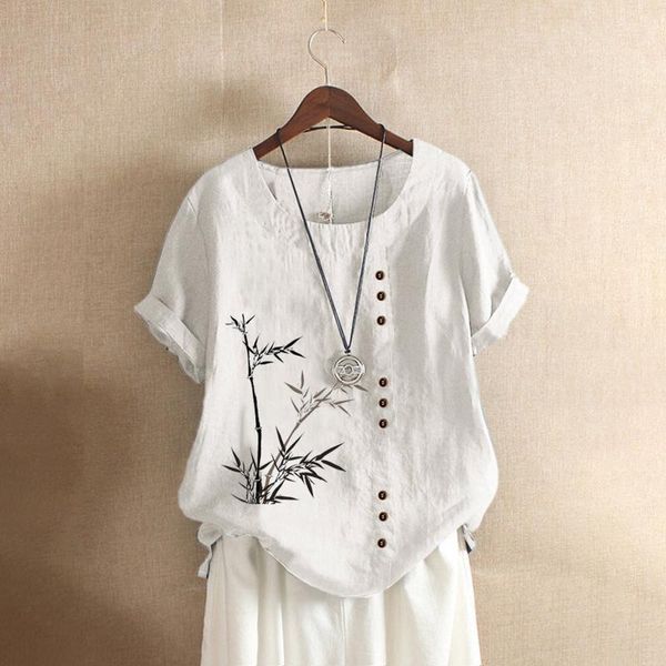 summer women casual retro cotton linen print long sleeve o-neck button vetement femme 2021 ete quimono feminino t shirt women's t-shirt, White
summer women casual retro cotton linen print long sleeve o-neck button vetement femme 2021 ete quimono feminino t shirt women's t-shirt, White