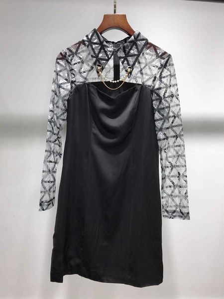 casual dresses z11443 female fashions spring dress luxury brand european design party 1gja, Black;gray
casual dresses z11443 female fashions spring dress luxury brand european design party 1gja, Black;gray