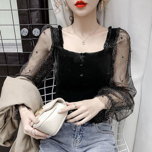 women's blouses & shirts lace floral patchwork ruffles blouse 2021 girl perspective single breasted blusas korean puff long sleeve shir, White
women's blouses & shirts lace floral patchwork ruffles blouse 2021 girl perspective single breasted blusas korean puff long sleeve shir, White